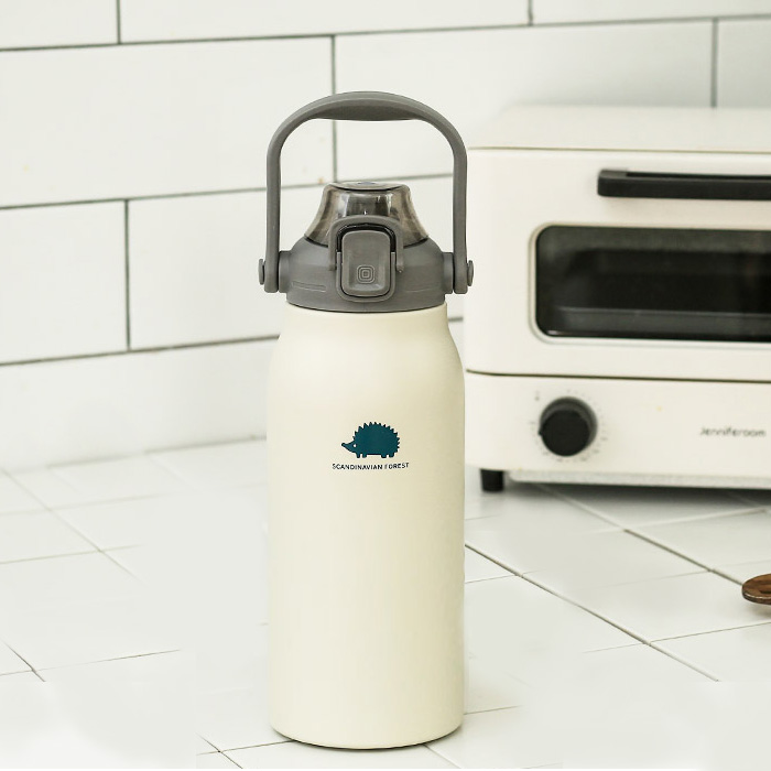 스칸디나비안 포레스트 304 스텐 빅핸들 텀블러 1300ml 아이보리